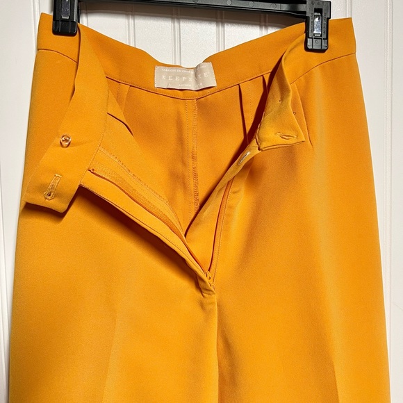 Keepsake Follower Pant Trouser Crepe Size Large L Mustard Yellow - Picture 8 of 9